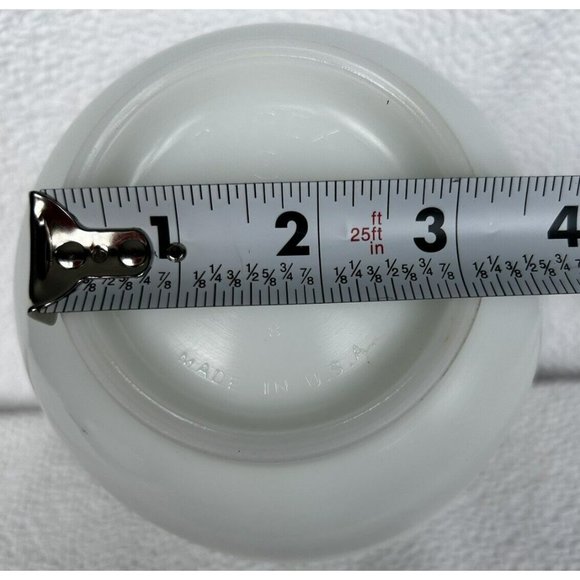 Vintage 1940s PYREX Set Of 2 White Opal Glass Ribbed Mixing Bowls 11c & 4 1/2c - Picture 14 of 16